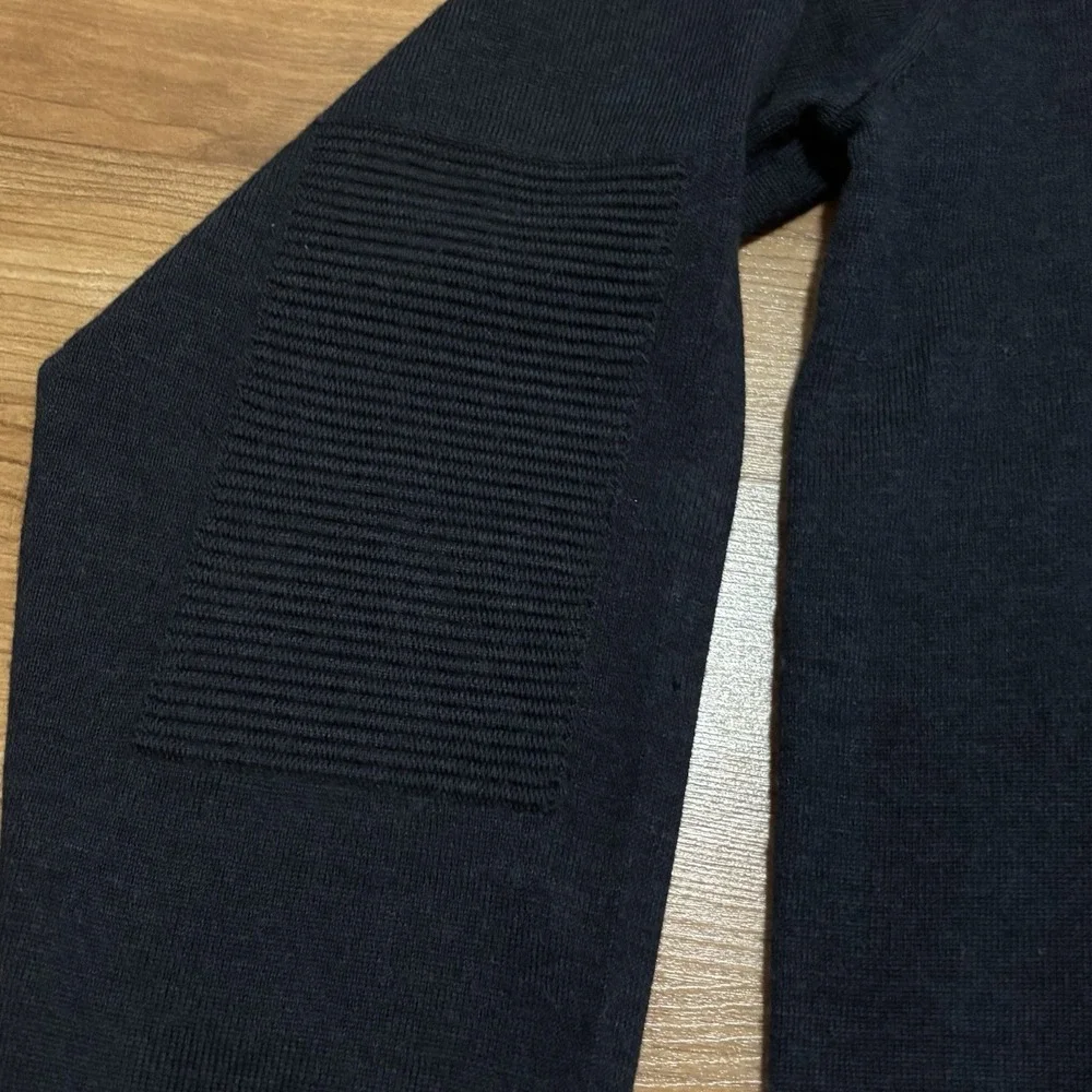 Rodd & Gunn Men Italian Yarn 100% Fine Merino Wool Sweater Navy Blue Large FLAW
